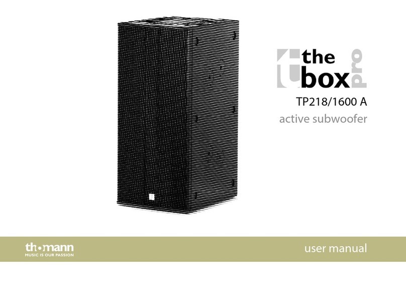 thomann the box pro TP218/1600 A User manual