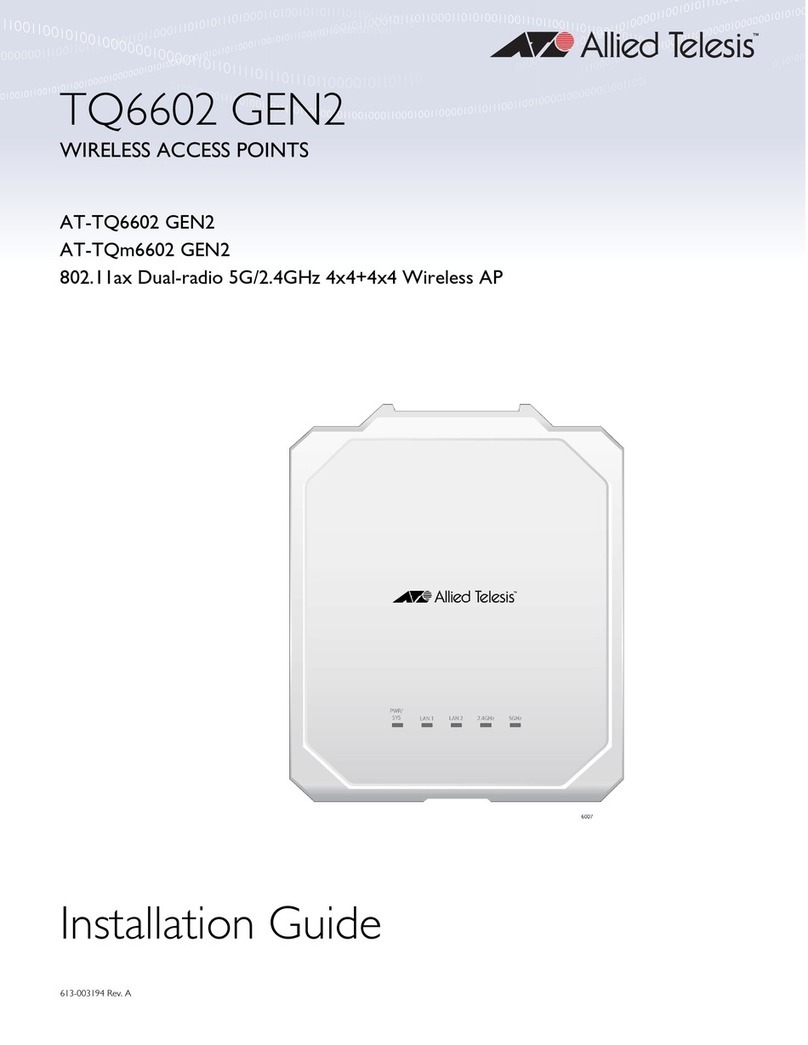 Allied Telesis AT-TQ6602 GEN2 User manual