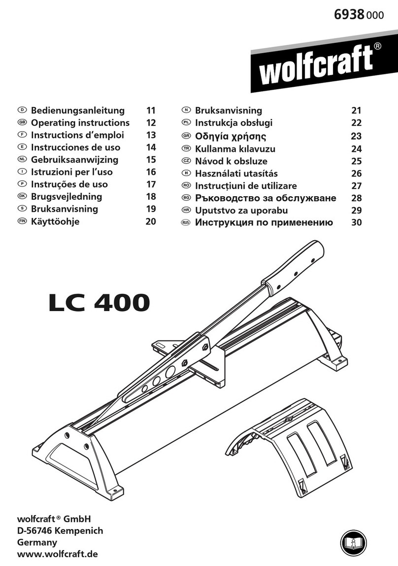 Wolfcraft LC 400 User manual