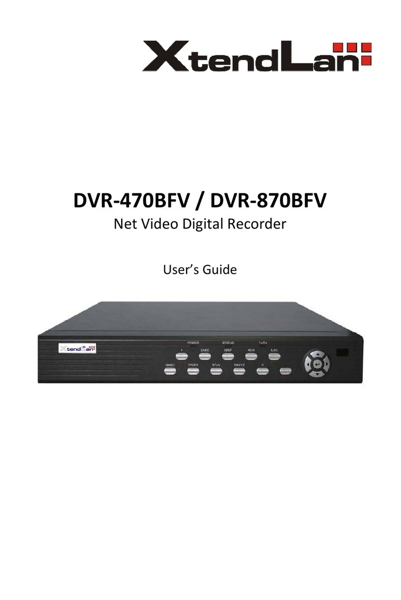 XtendLan DVR-470BFV User manual