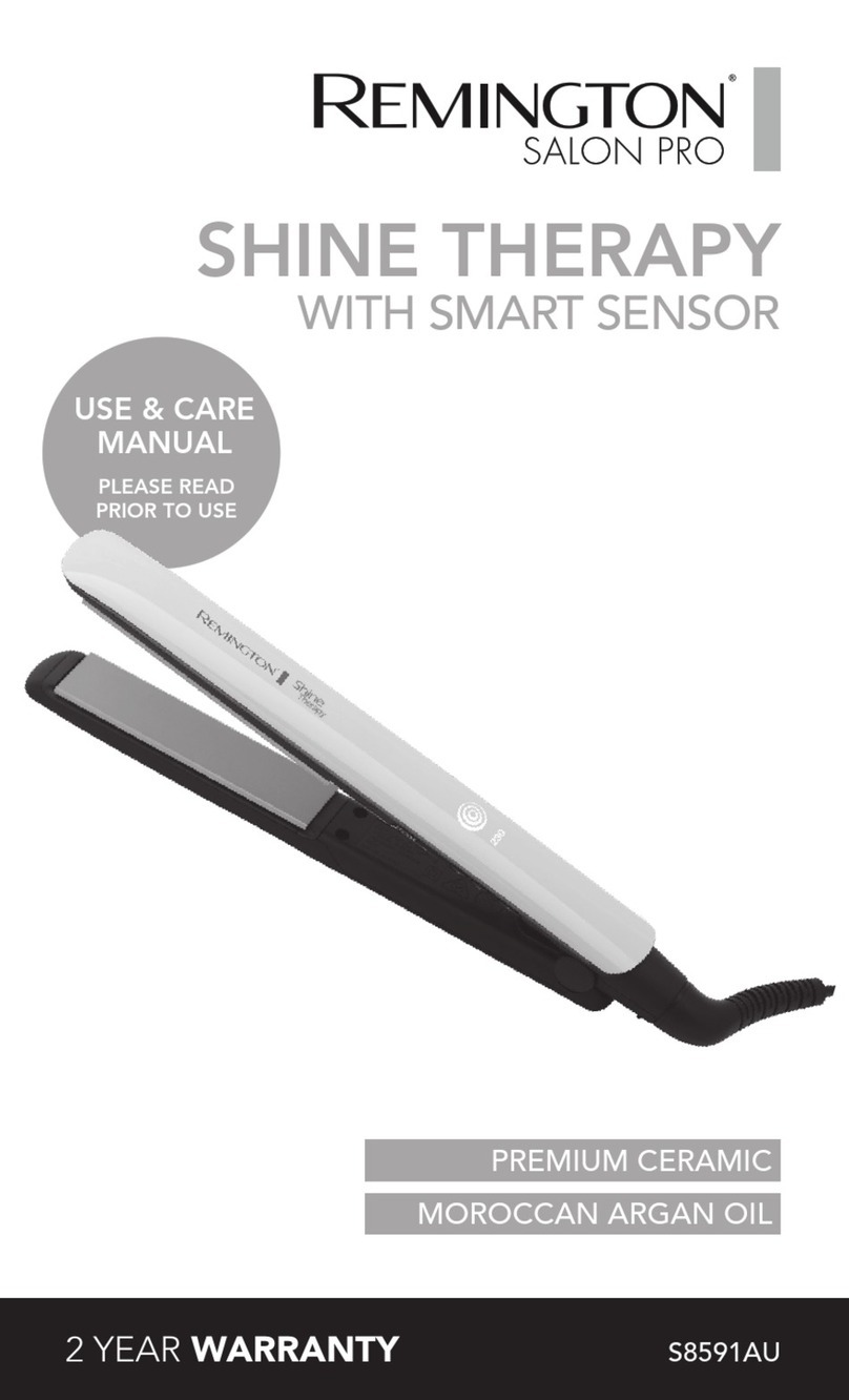 Remington S8591AU Use & care manual