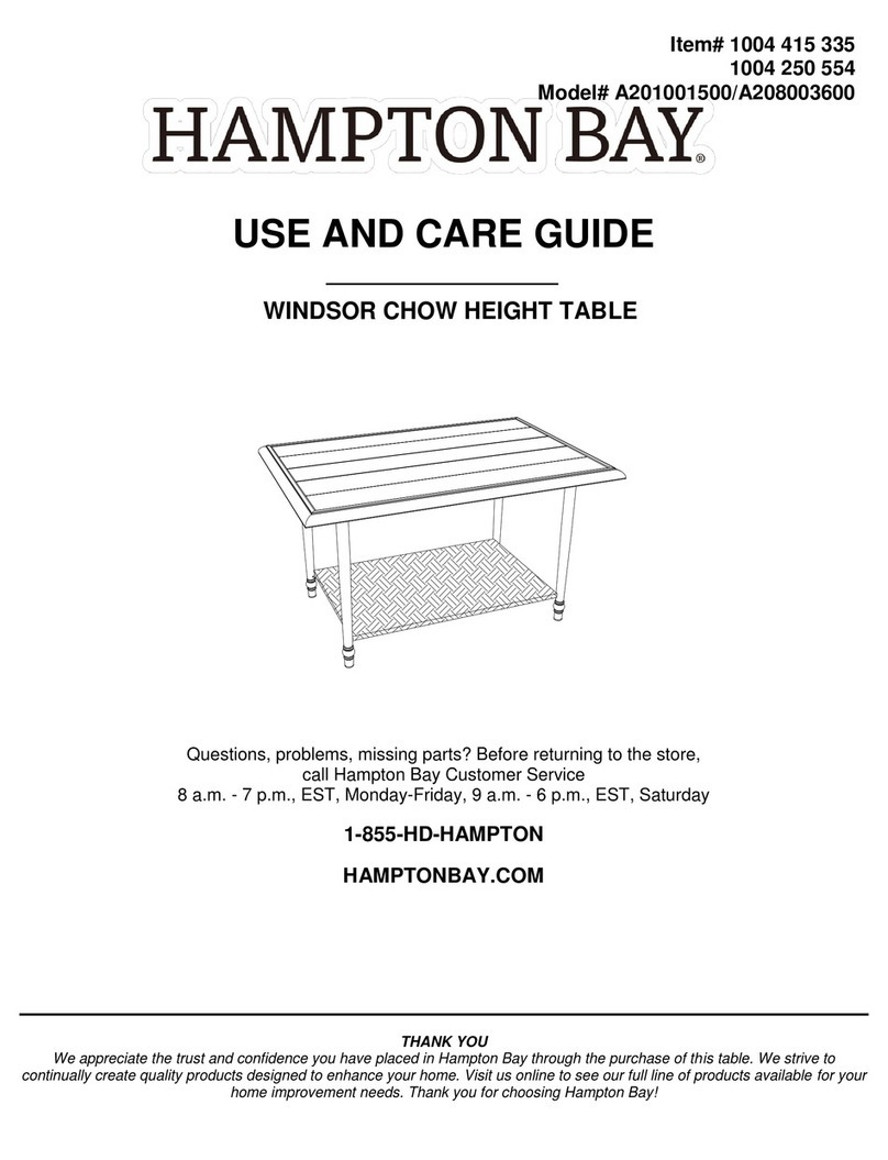 HAMPTON BAY WINDSOR CHOW A208003600 Use and care guide HAMPTON BAY WINDSOR CHOW A208003600 Use and care guide