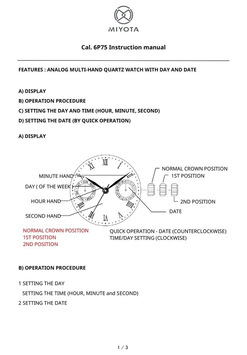 Citizen 6P75 User manual Citizen 6P75 User manual