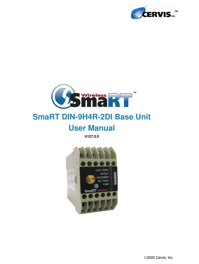 Cervis SmaRT DIN-9H4R-2DI user manual