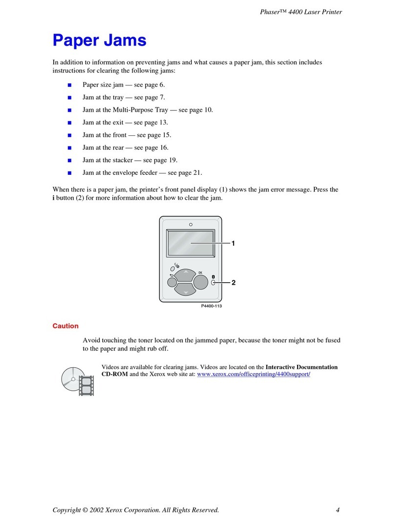 Xerox Phaser 4 400 User manual