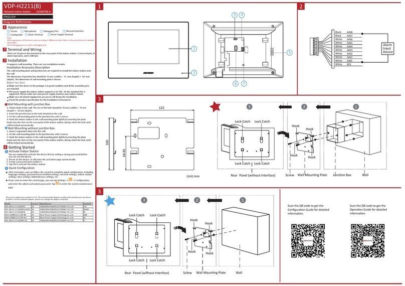 HIK VISION VDP-H2211 User manual