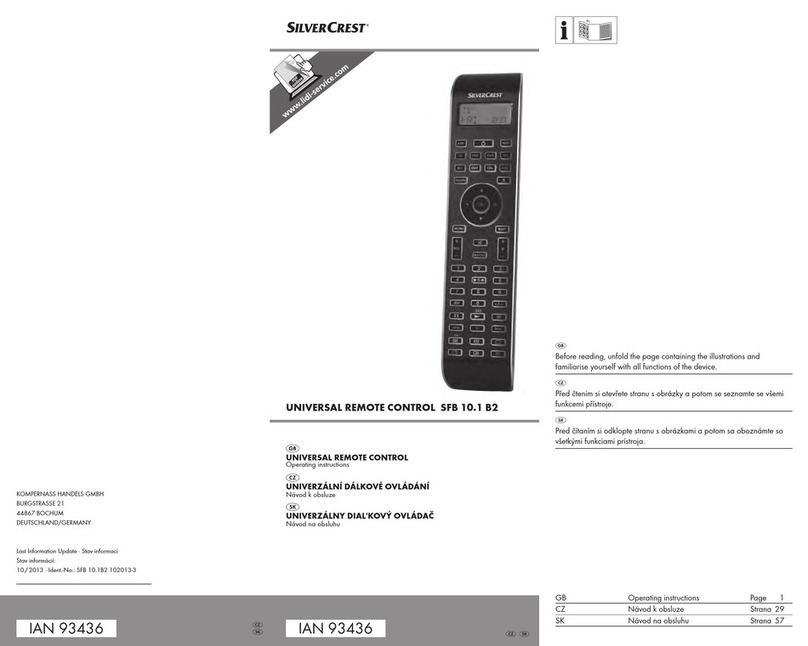 Silvercrest 93436 User manual Silvercrest 93436 User manual