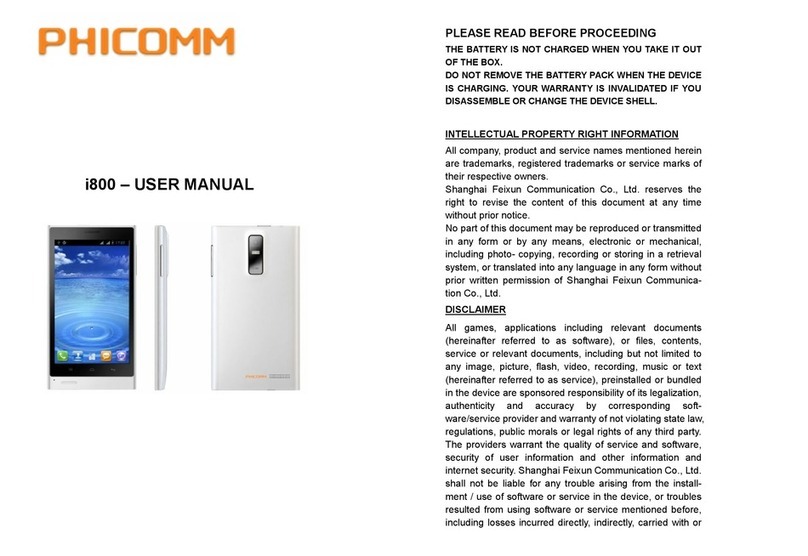 PHICOMM i800 user manual