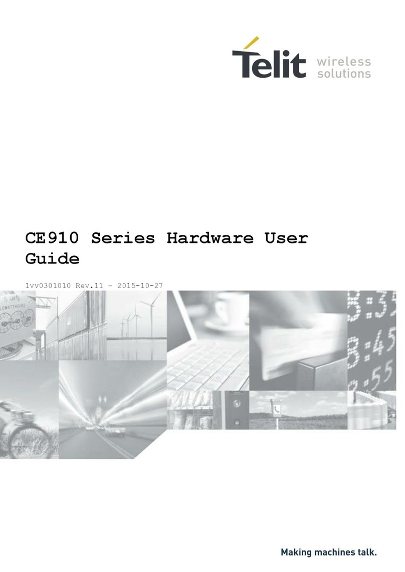Telit Wireless Solutions CE910 Series Hardware user's guide