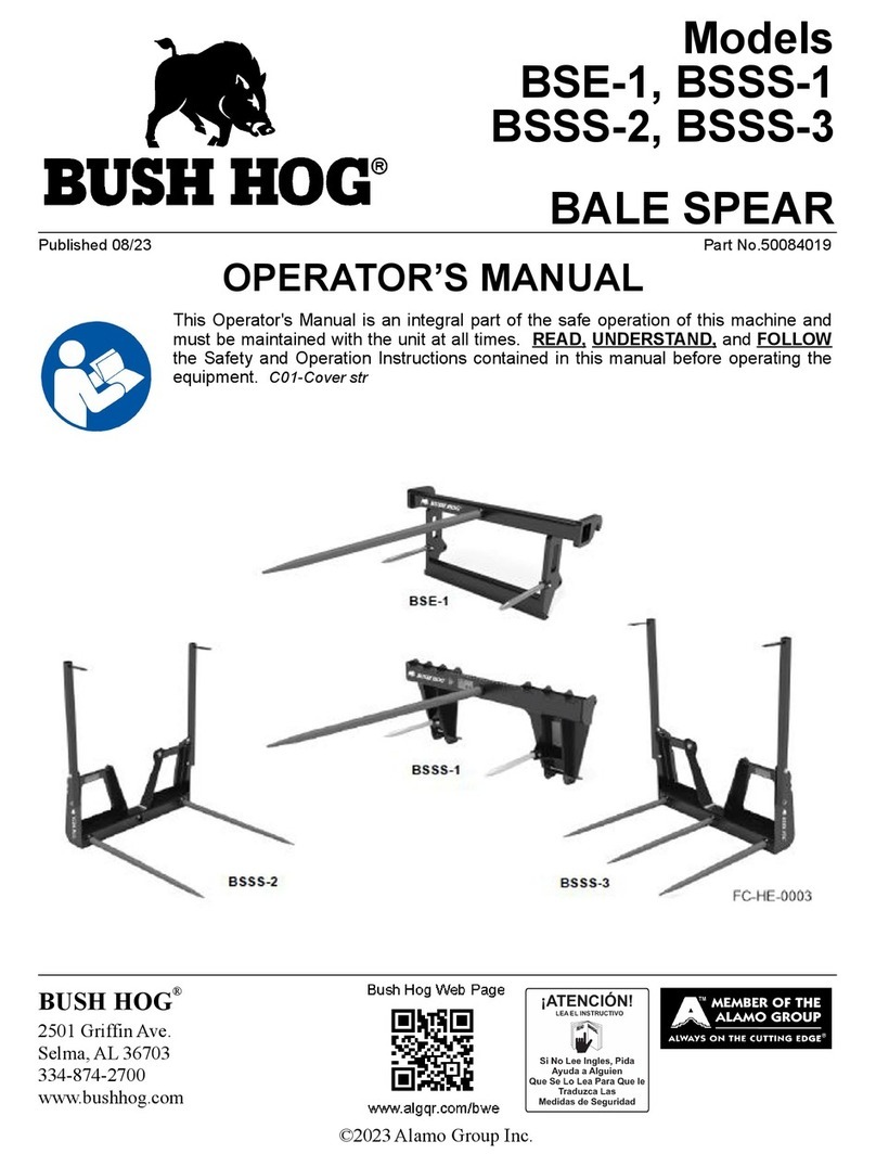 Bush Hog BSE-1 User manual