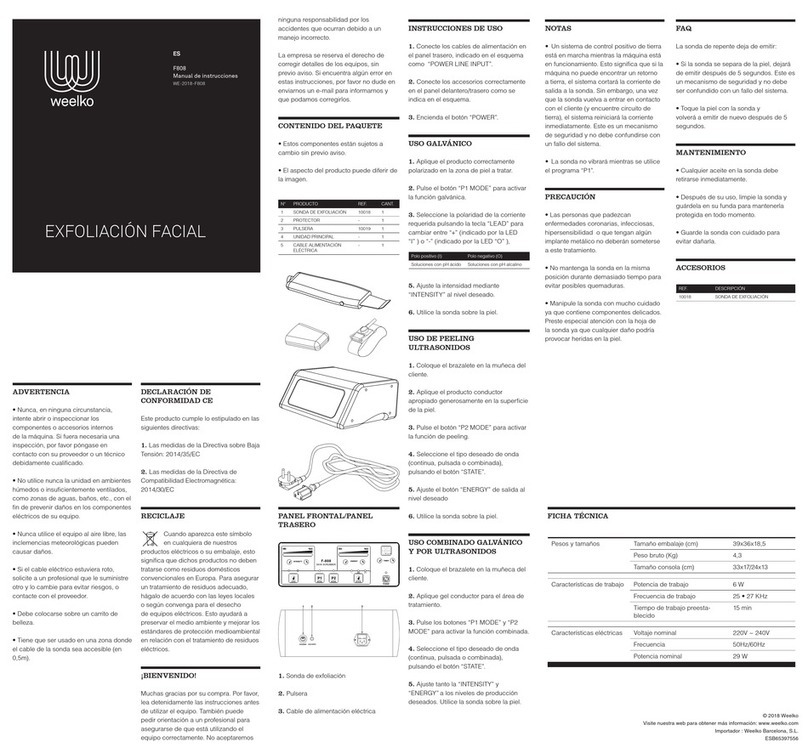 Weelko F808 User manual