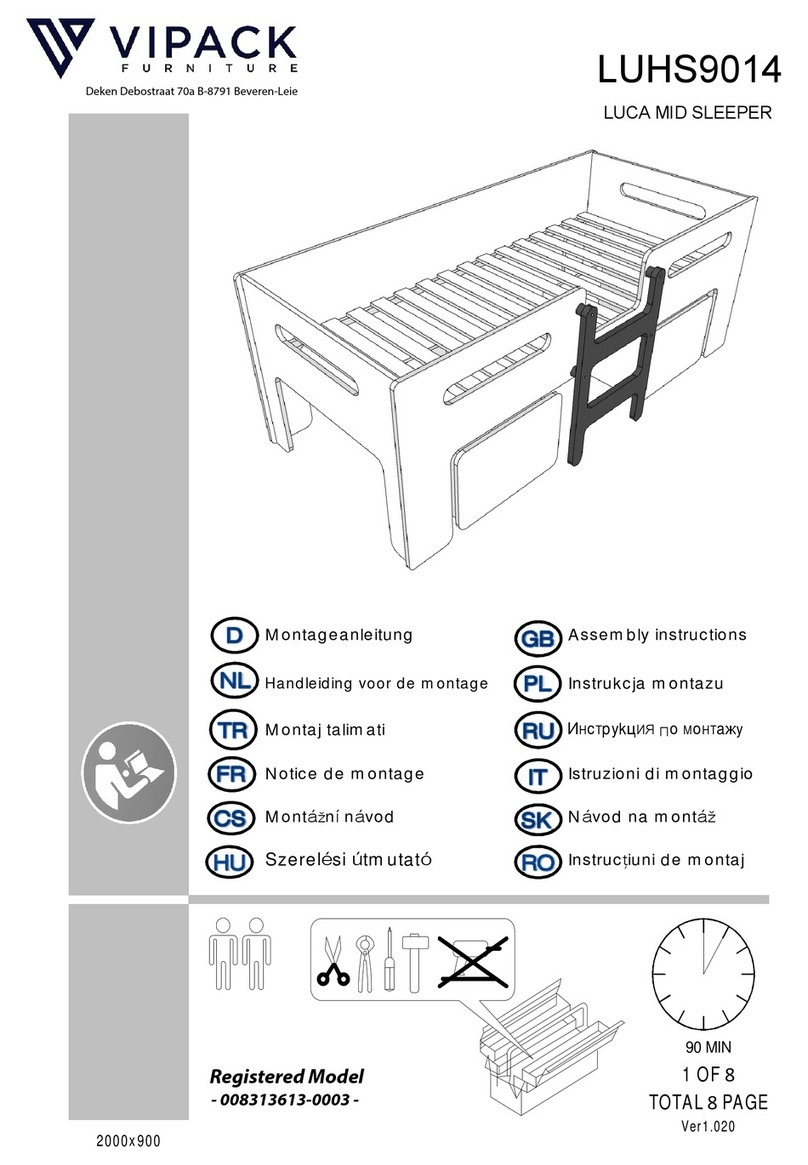 VIPACK LUCA LUHS9014 Assembly instructions
