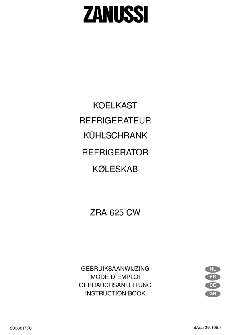Zanussi ZRA 625 CW Instruction book