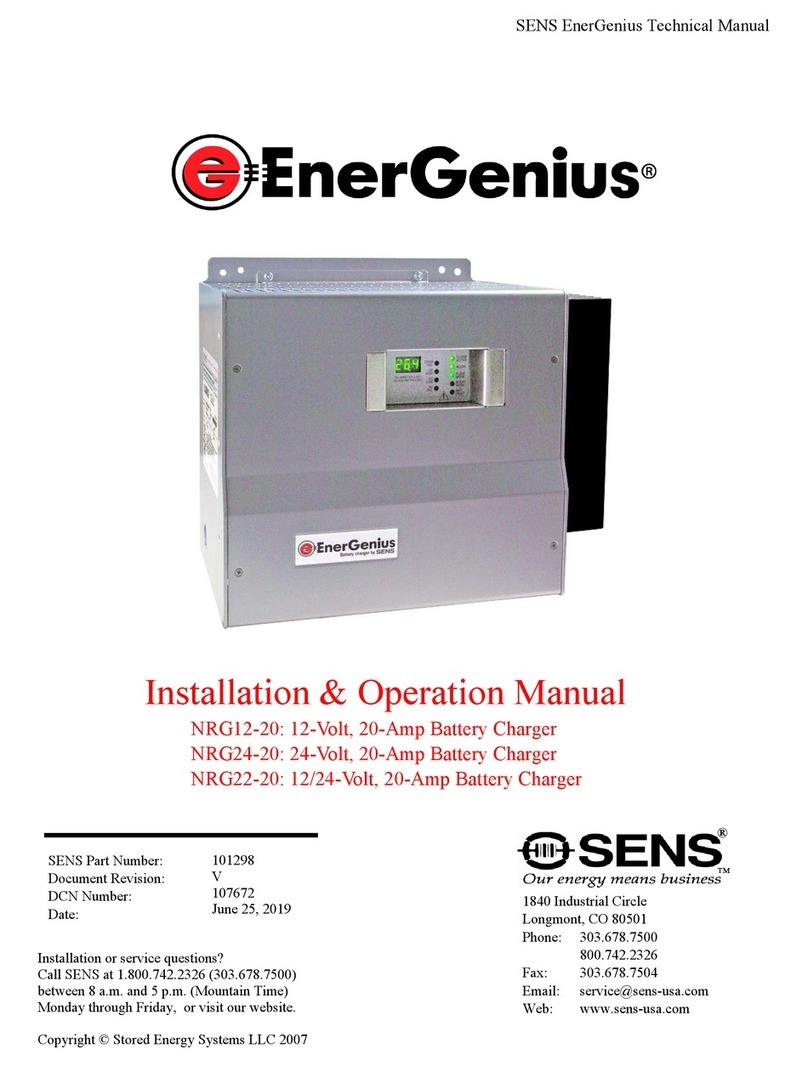 Sens EnerGenius NRG24-20 Installation & operation manual