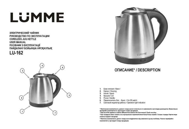 Lumme LU-162 User manual