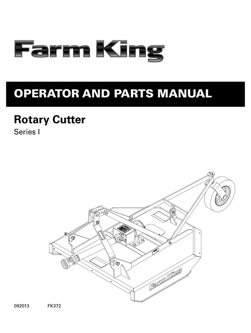 Farm King I Series Operator and parts manual