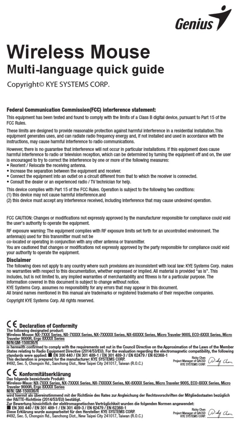 Genius NX-7000SE User manual