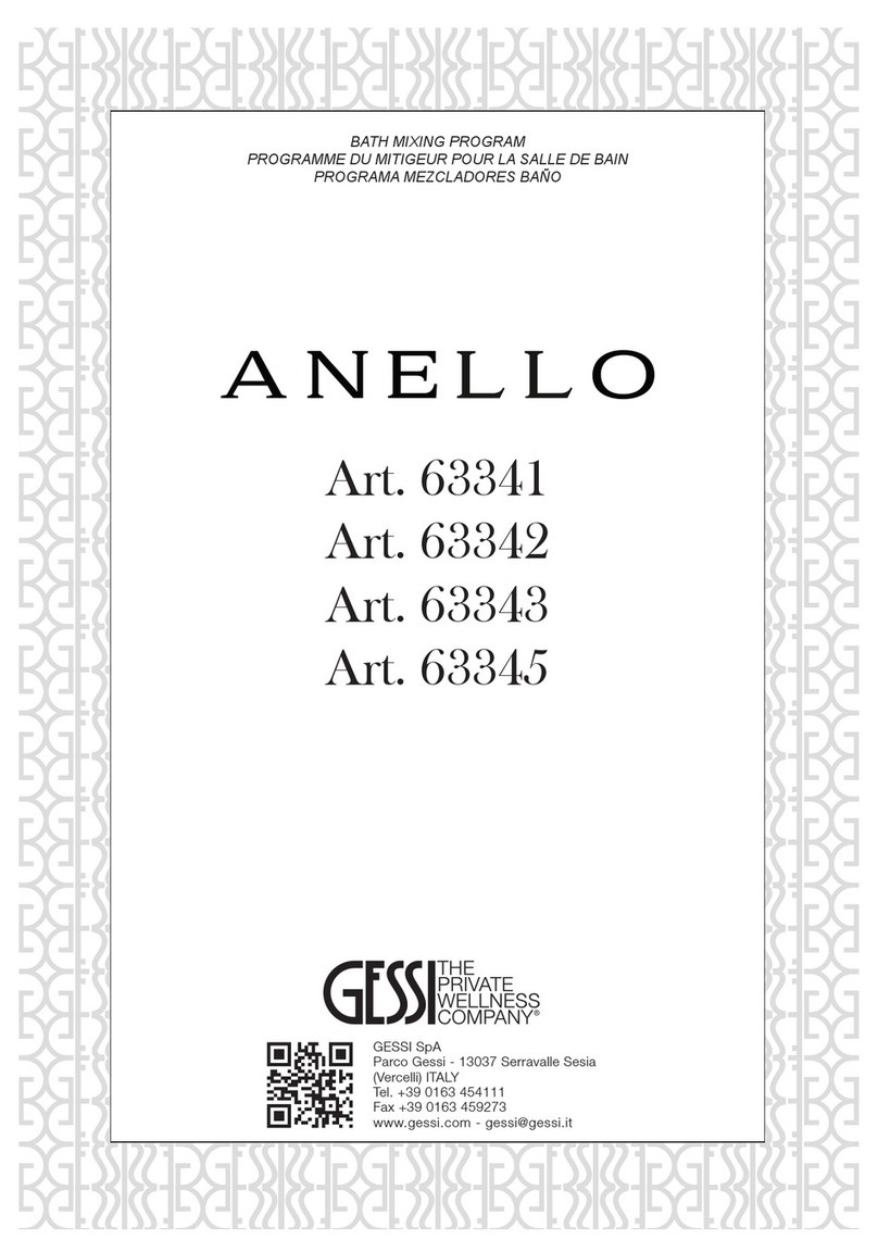 Gessi ANELLO 63341 User manual