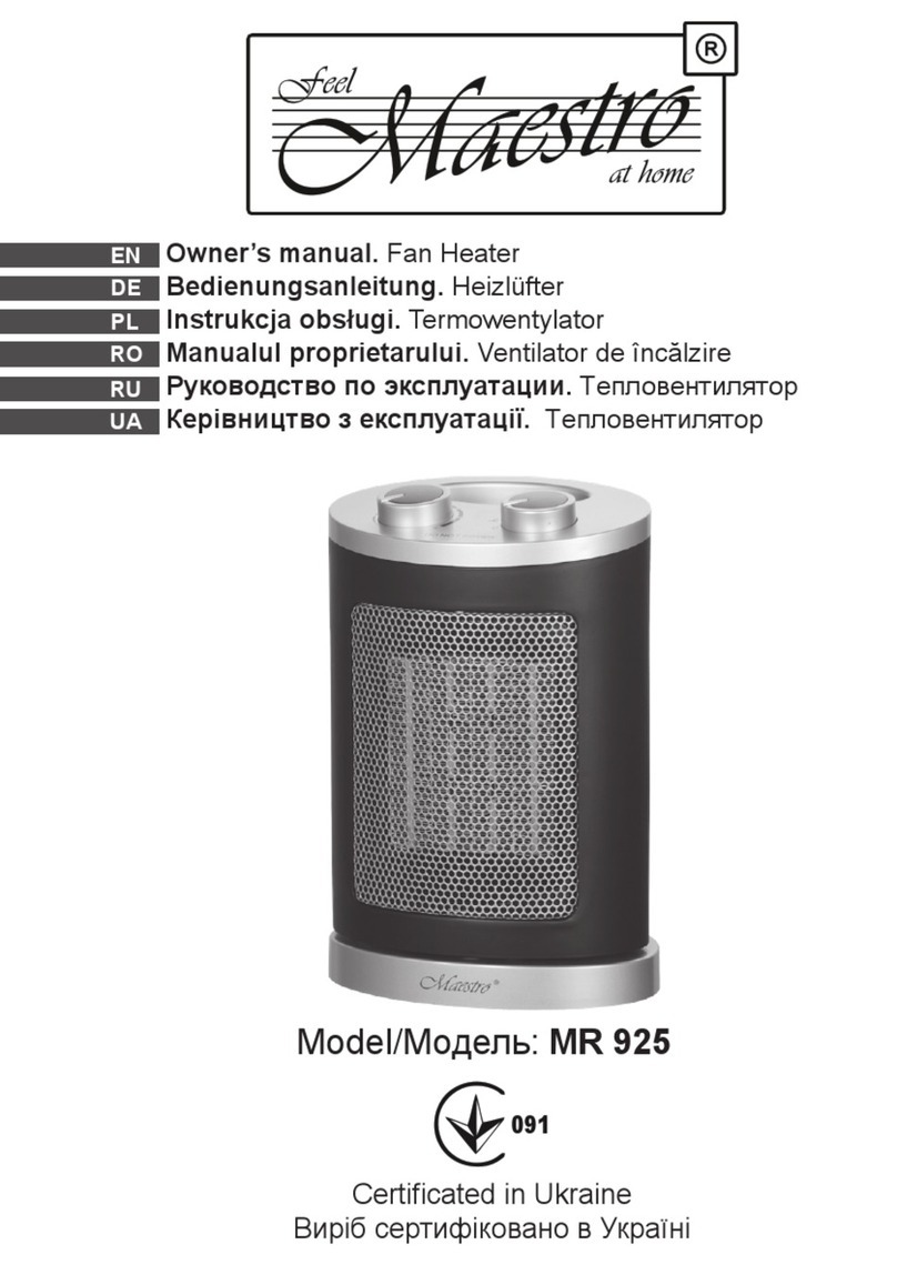 Maestro MR 925 owner's manual