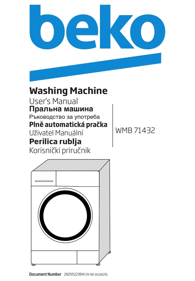 Beko WMB 71432 user manual