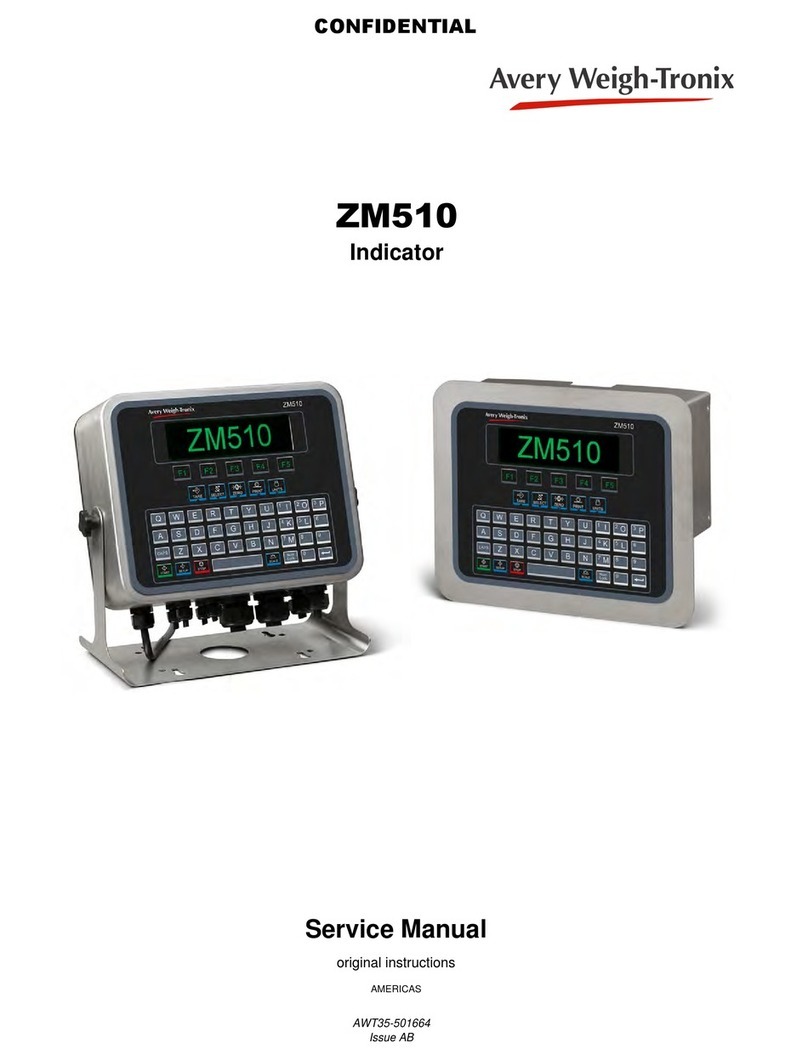 Avery Weigh-Tronix ZM510 User manual Avery Weigh-Tronix ZM510 User manual