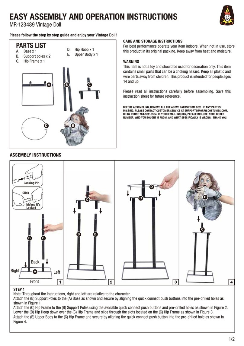 Morris MR-123489 Easy Assembly and operation instructions