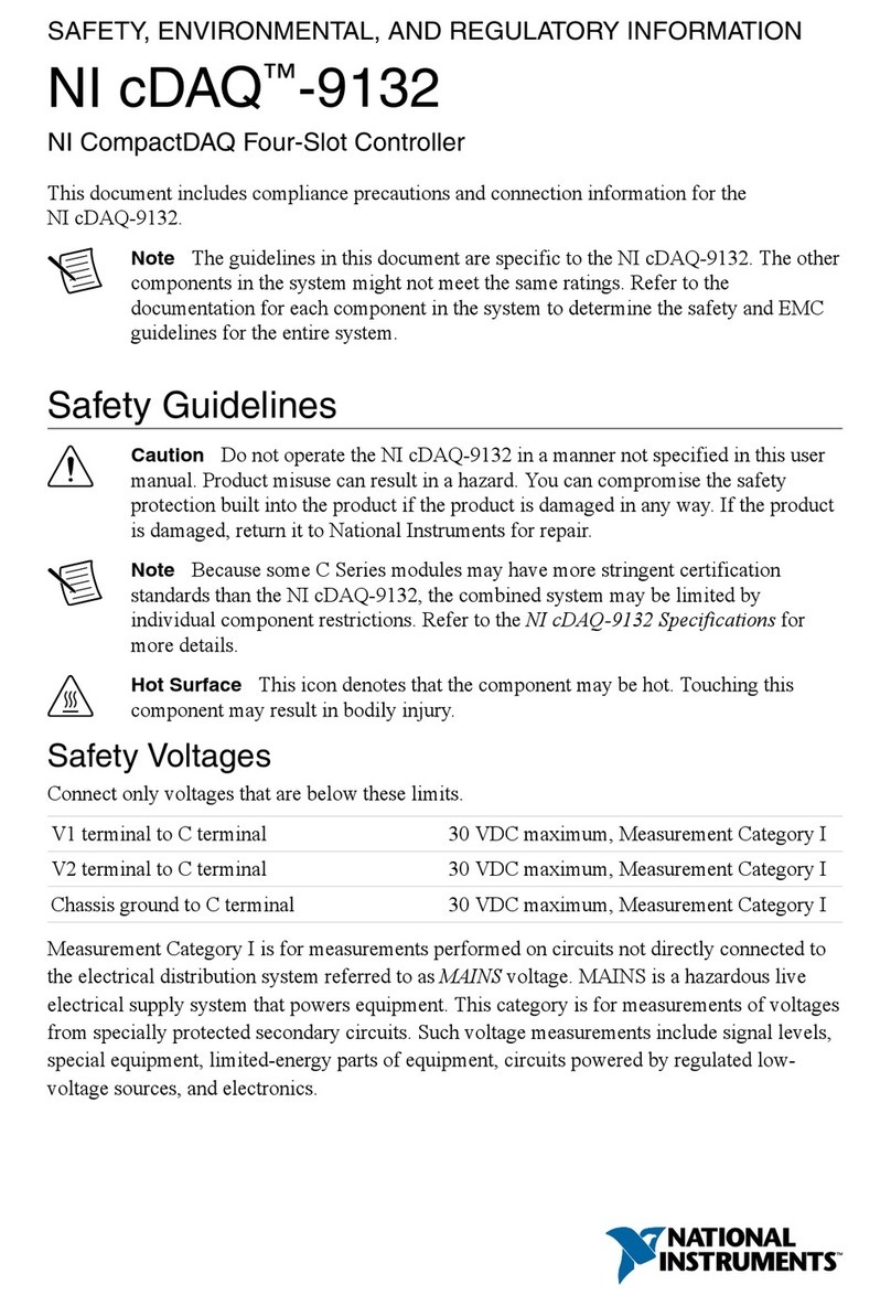 National Instruments cDAQ-9132 Owner's manual National Instruments cDAQ-9132 Owner's manual