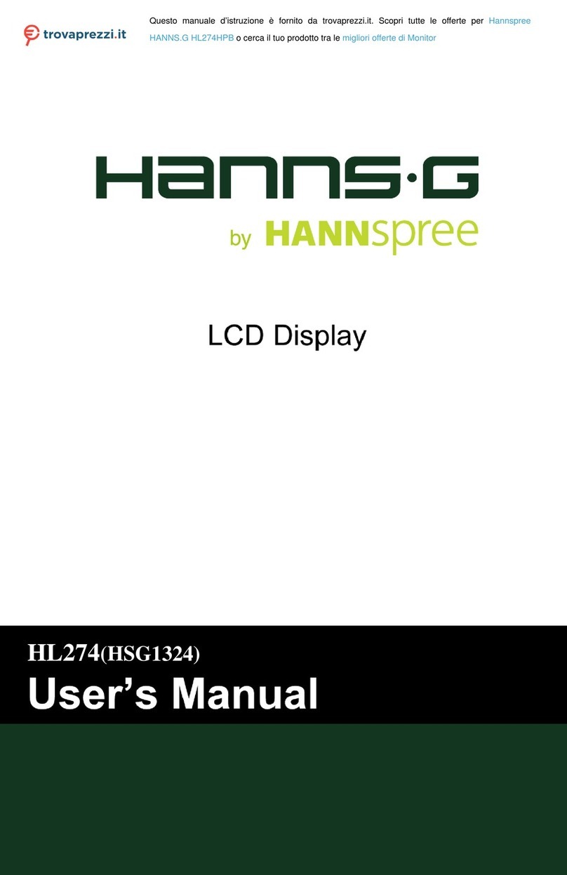 HANNspree Hanns.G HL274 User manual