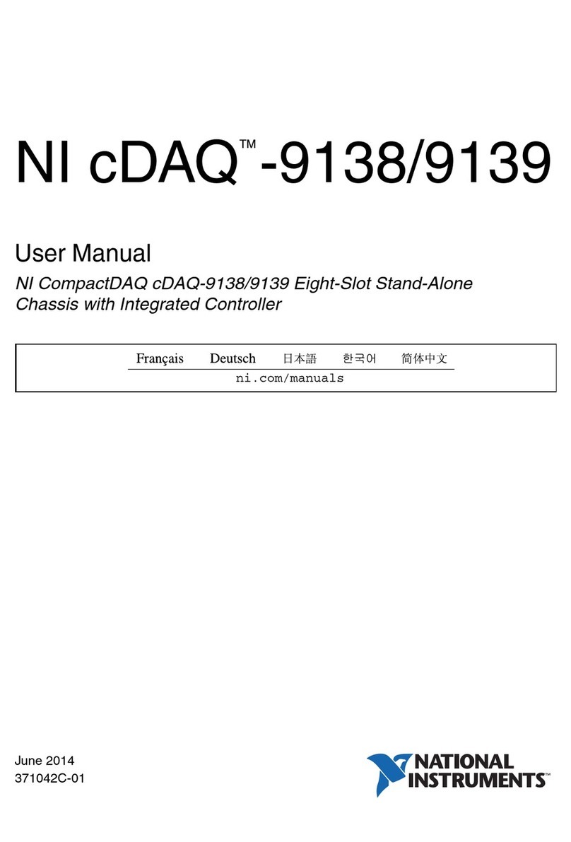 National Instruments NI cDAQTM-9138 User manual