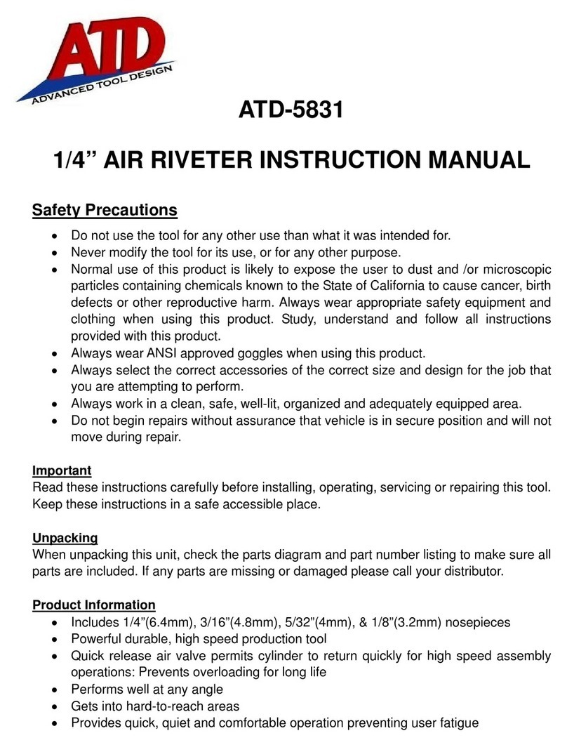 ATD Tools ATD-5831 instruction manual