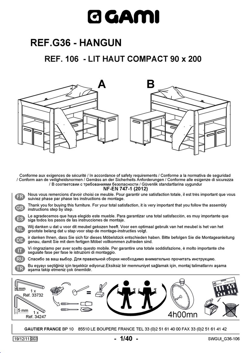 Gami LIT HAUT COMPACT 106 instruction manual