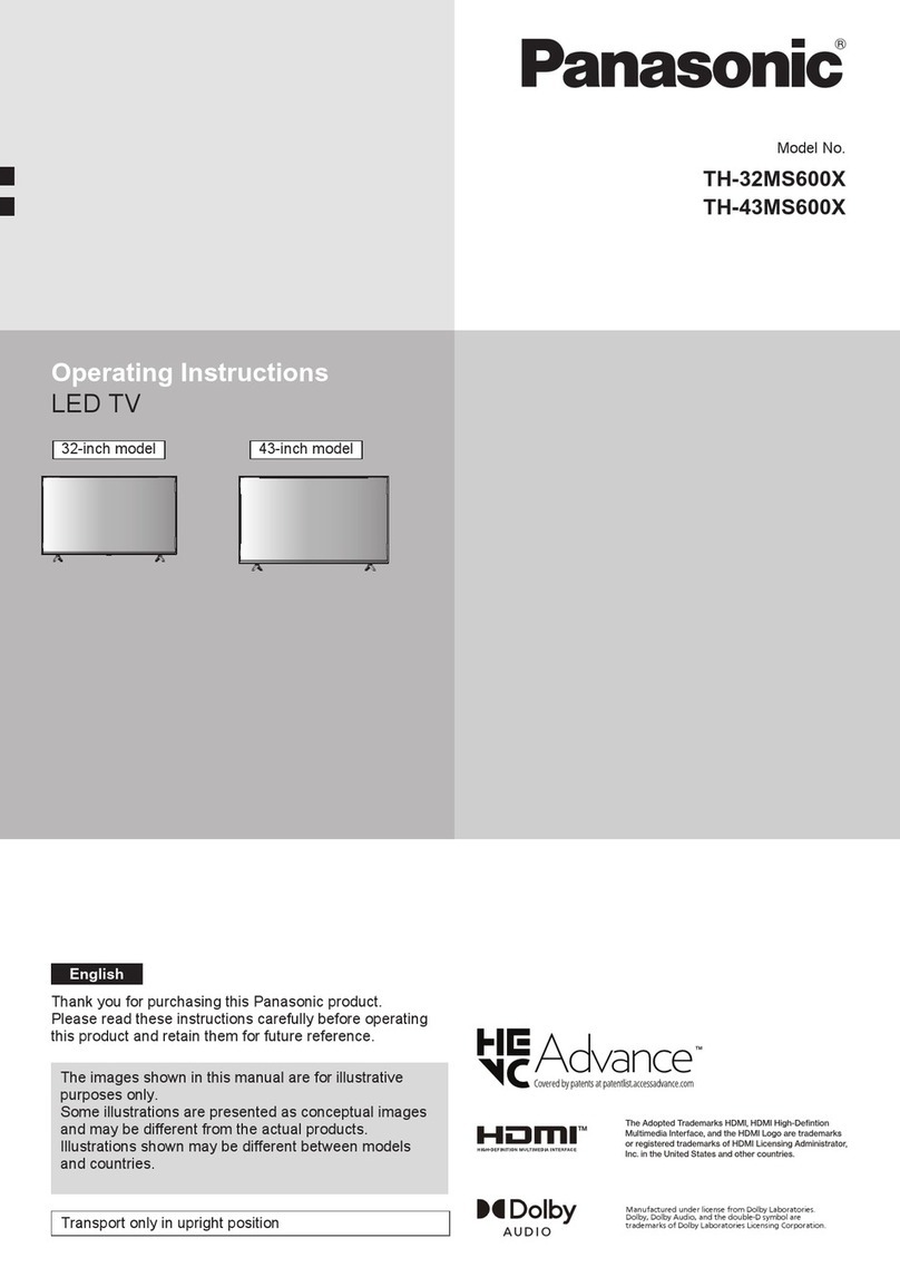Panasonic TH-32MS600X User manual