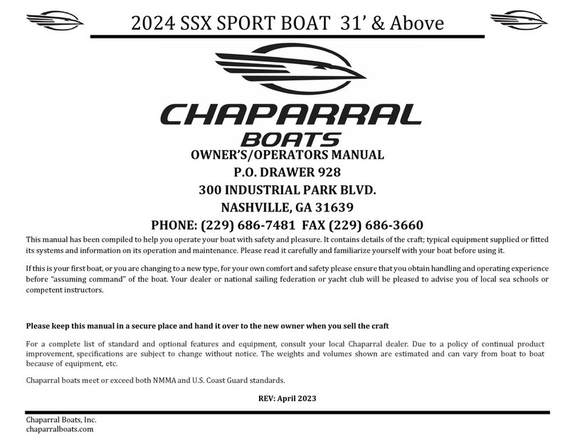 Chaparral 347 SSX 2024 Owner's manual