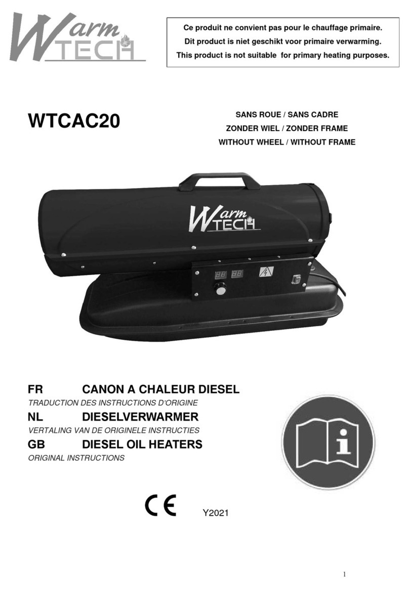 Warmtech WTCAC20 User manual Warmtech WTCAC20 User manual