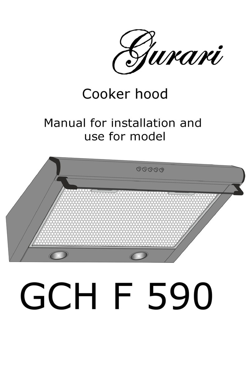 Gurari GCH F 590 Manual for installation and use