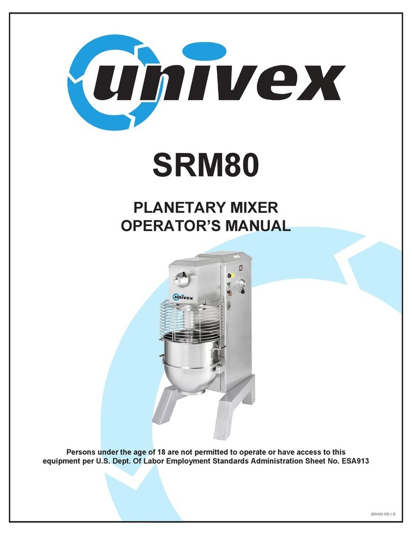 Univex ESA913 Operator's manual