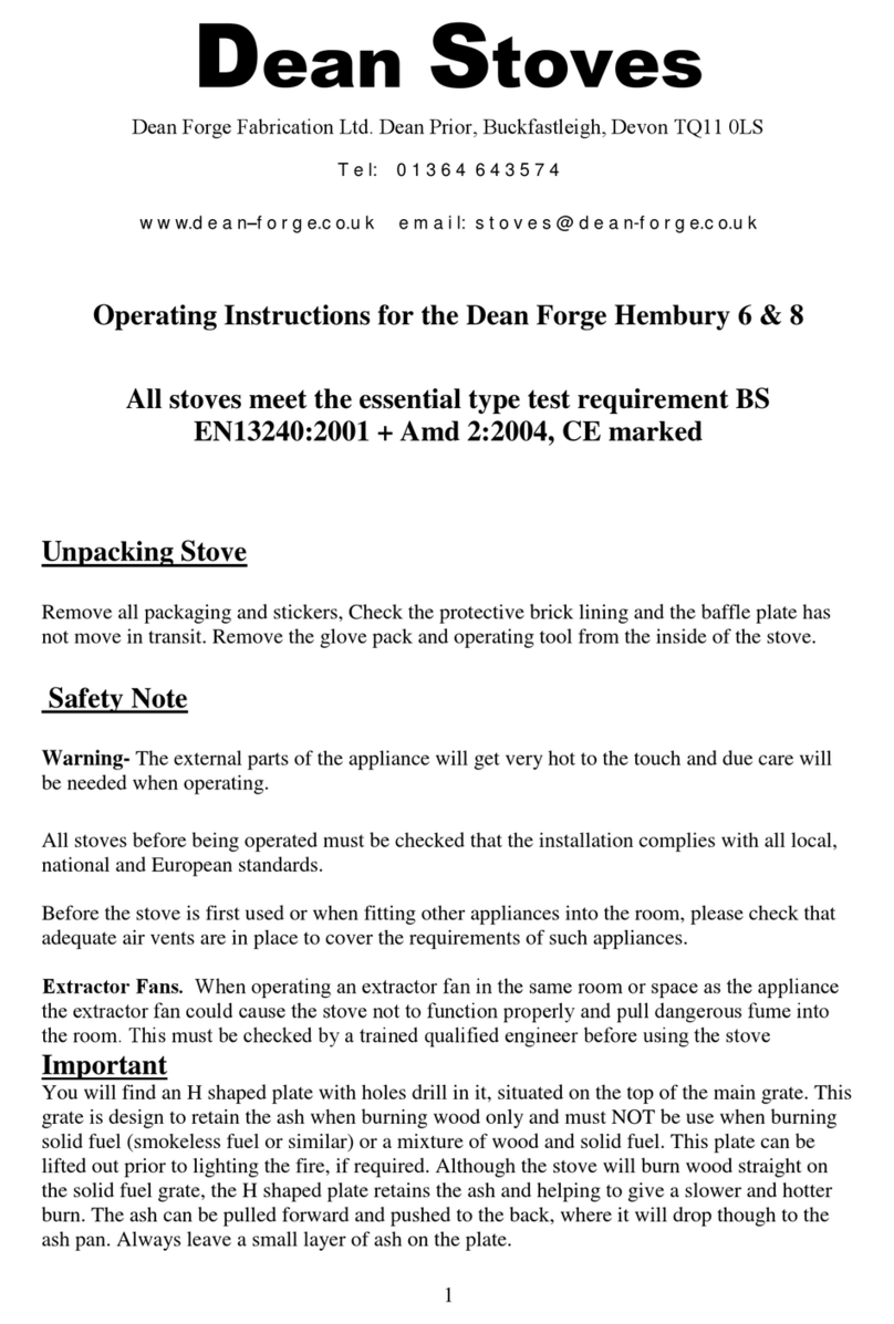 Dean Forge Hembury 6 User manual