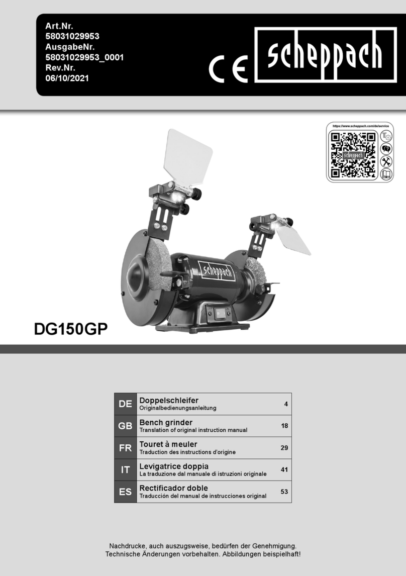 Scheppach DG150GP Instructions for use