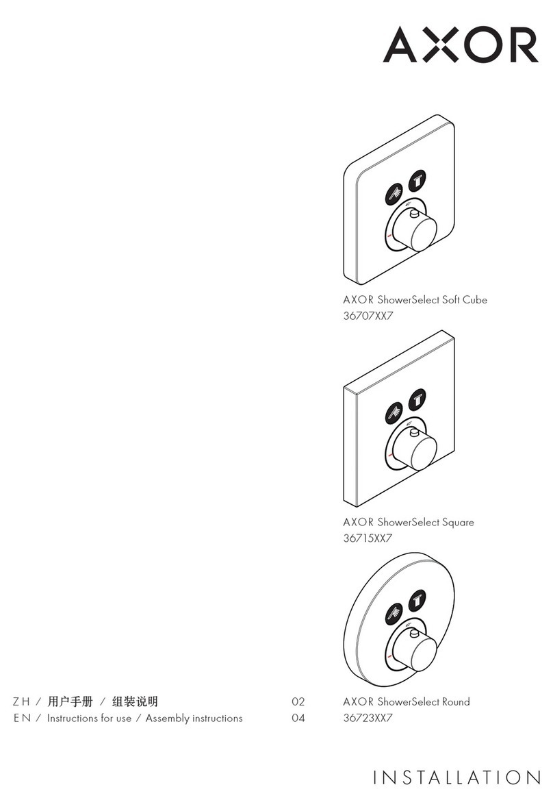 Hans Grohe AXOR ShowerSelect Round 36723 7 Series User manual Hans Grohe AXOR ShowerSelect Round 36723 7 Series User manual
