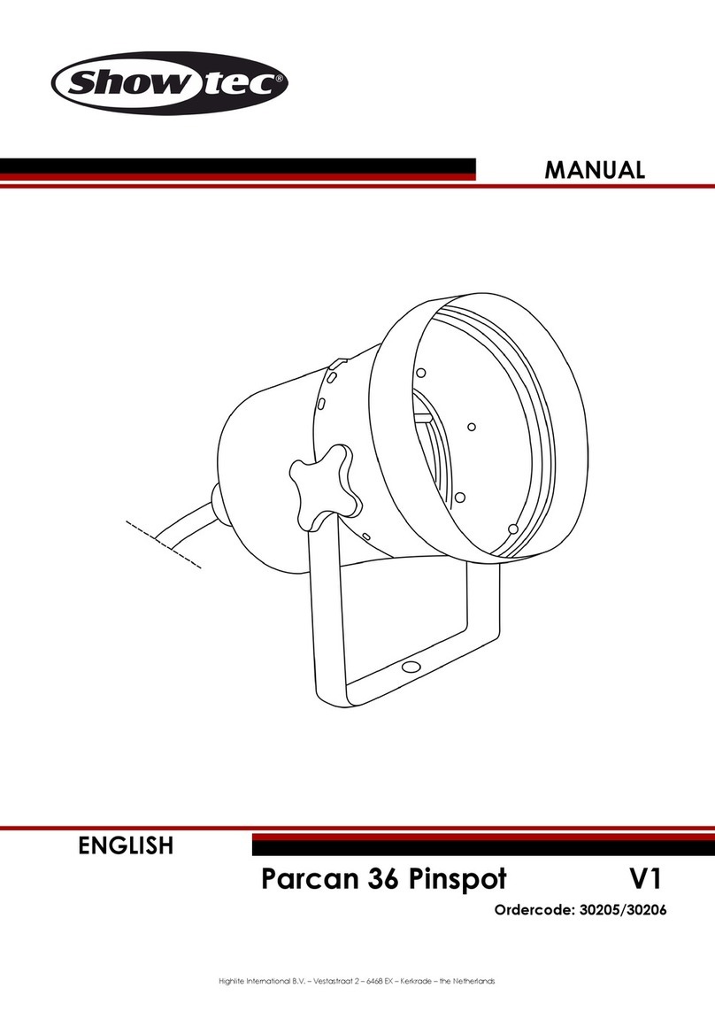 Show Tec Parcan 36 Pinspot V1 User manual
