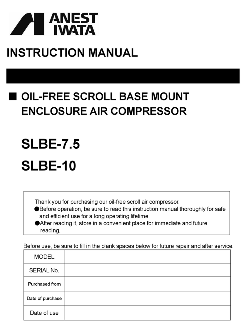 Anest Iwata SLBE-7.5 instruction manual
