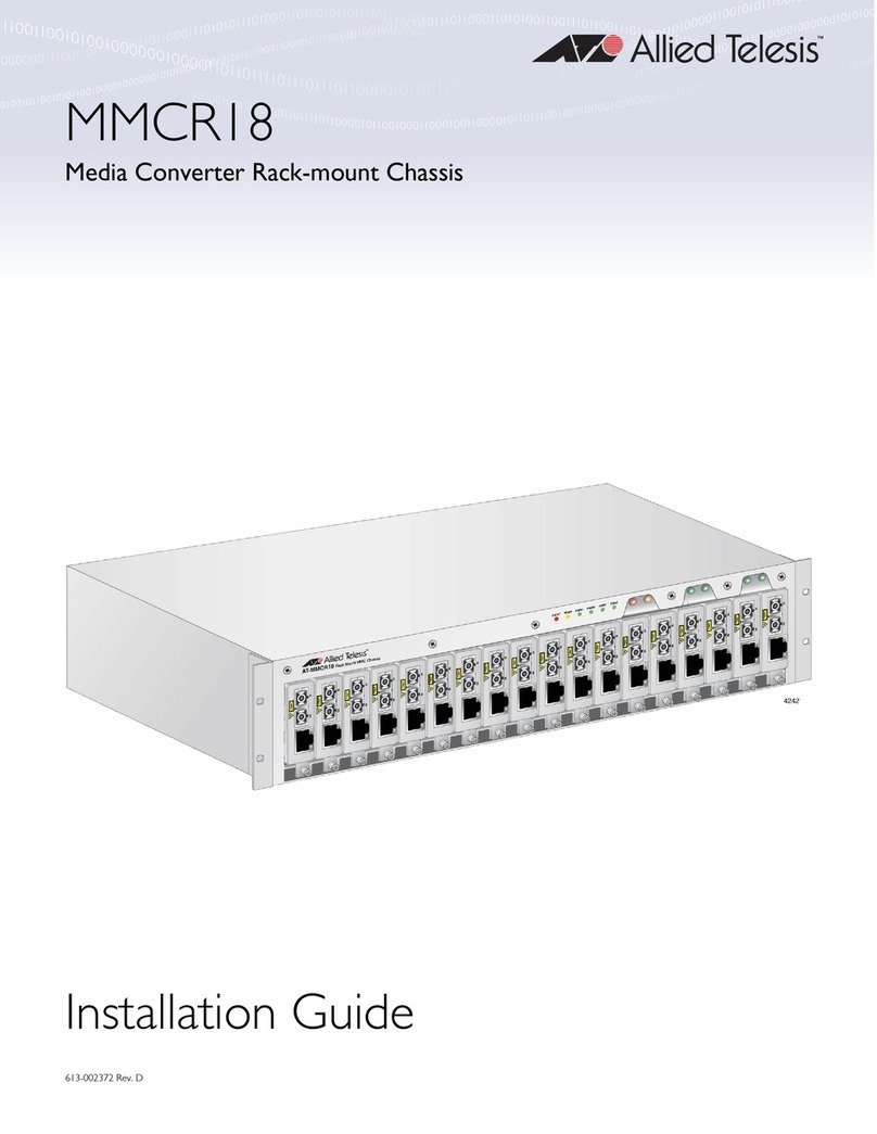 Allied Telesis MMCR18 User manual