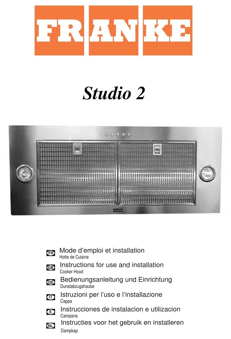 Franke Studio 2 Instructions for use and installation