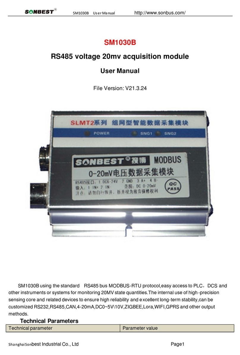 SONBEST SM1030B user manual