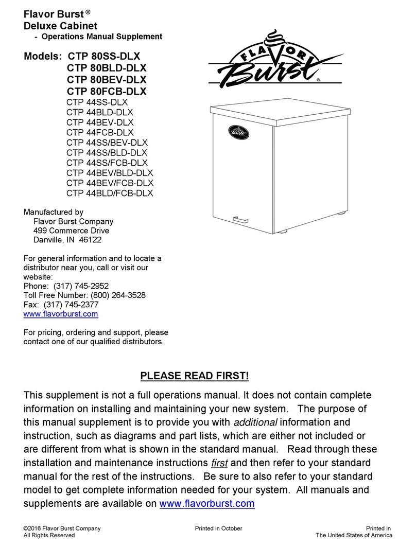 Flavor Burst CTP 44SS-DLX User manual