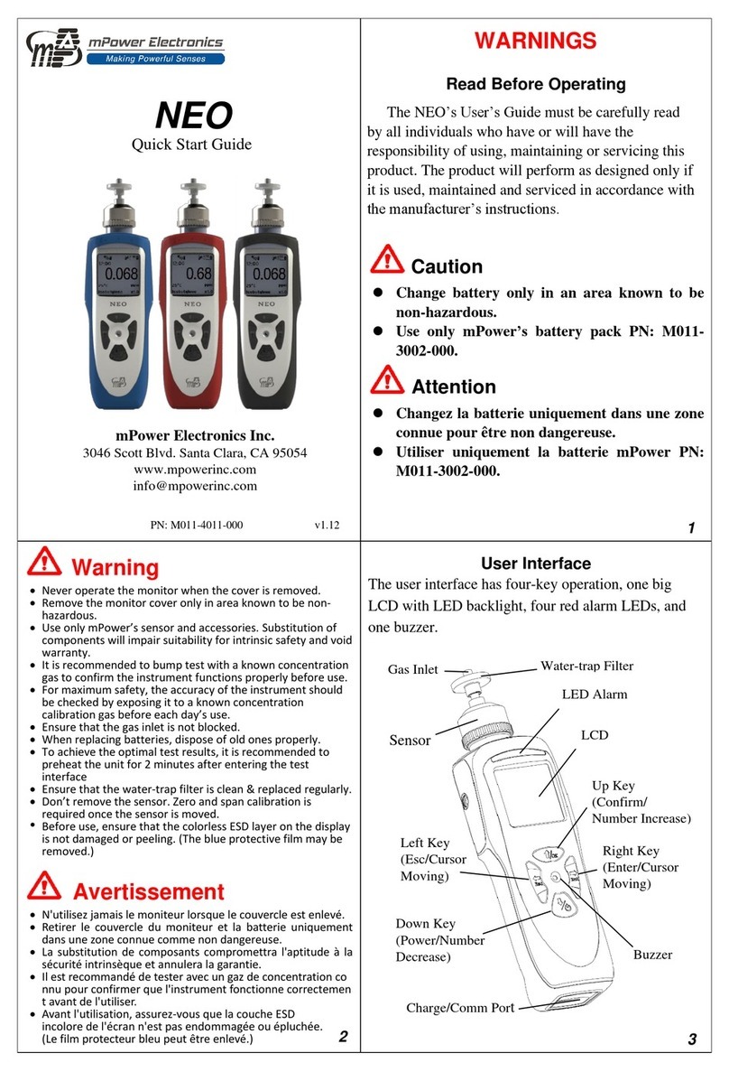 mPower Electronics MP182 EXT quick start guide