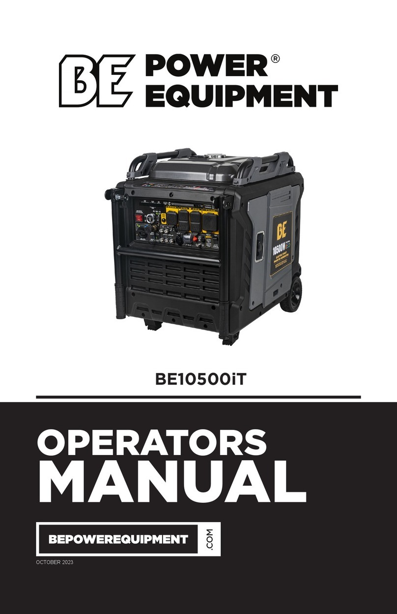 BE Power Equipment BE10500iT Operator's manual