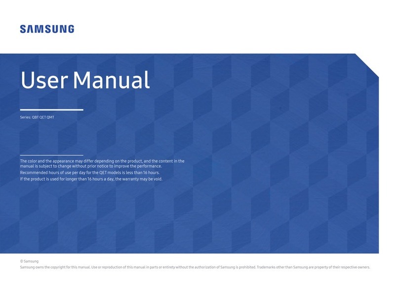 Samsung QMT Series User manual