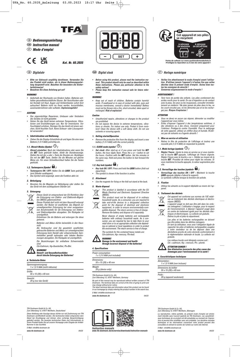 TFA 60.2035 User manual
