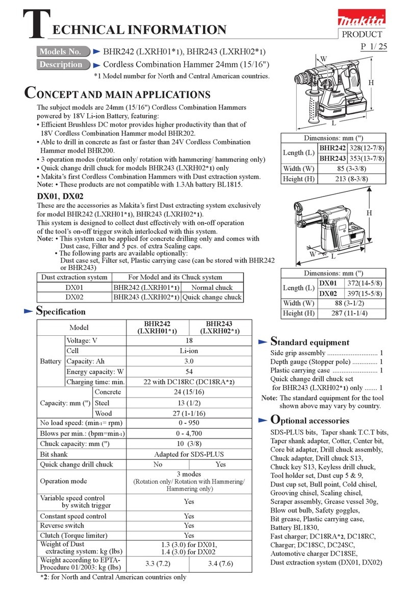 Makita LXRH02 1 Series Manual